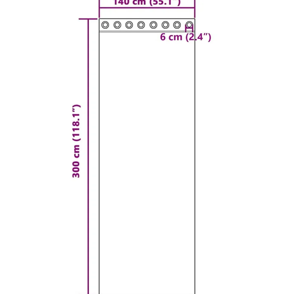 VIDAXL - Rideaux en voile avec œillets 2 pcs crème 140x300 cm