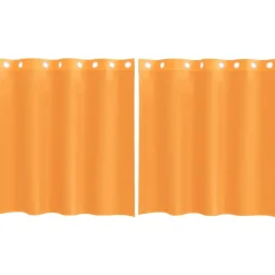 VIDAXL - Rideaux en voile avec œillets 2 pcs orange 140x140 cm