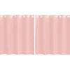 VIDAXL - Rideaux en voile avec œillets 2 pcs rose 140x140 cm