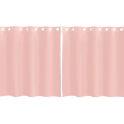 VIDAXL - Rideaux en voile avec œillets 2 pcs rose 140x140 cm