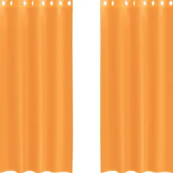 VIDAXL - Rideaux en voile avec œillets 2 pcs orange 140x225 cm