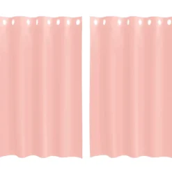 VIDAXL - Rideaux en voile avec œillets 2 pcs rose 140x175 cm