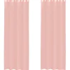 VIDAXL - Rideaux en voile avec œillets 2 pcs rose 140x260 cm