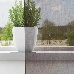 VIDAXL - Rideaux en voile avec œillets 2 pcs marron 140x175 cm