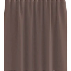 VIDAXL - Rideaux en voile avec passe-tringles 2 pcs marron