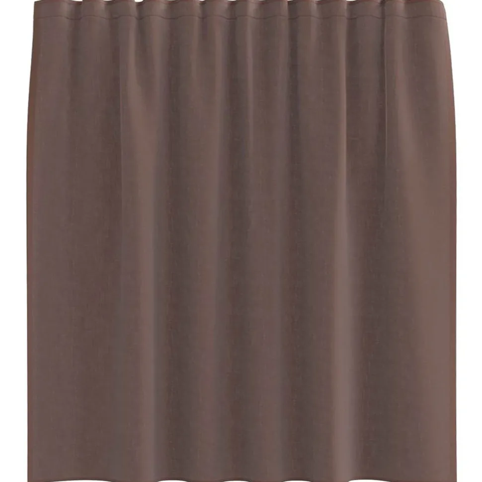 VIDAXL - Rideaux en voile avec passe-tringles 2 pcs marron