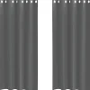 VIDAXL - Rideaux en voile avec œillets 2 pcs gris foncé 140x245 cm