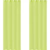 VIDAXL - Rideaux en voile avec œillets 2 pcs vert pomme 140x260 cm