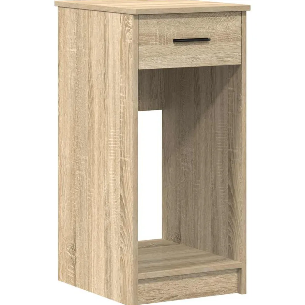 VIDAXL - Support de tour d'ordinateur et tiroir chêne sonoma 35x45x77 cm