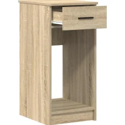 VIDAXL - Support de tour d'ordinateur et tiroir chêne sonoma 35x45x77 cm