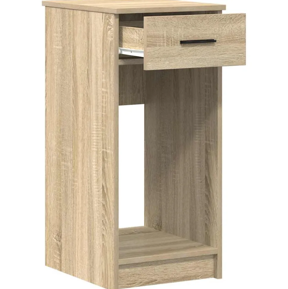 VIDAXL - Support de tour d'ordinateur et tiroir chêne sonoma 35x45x77 cm