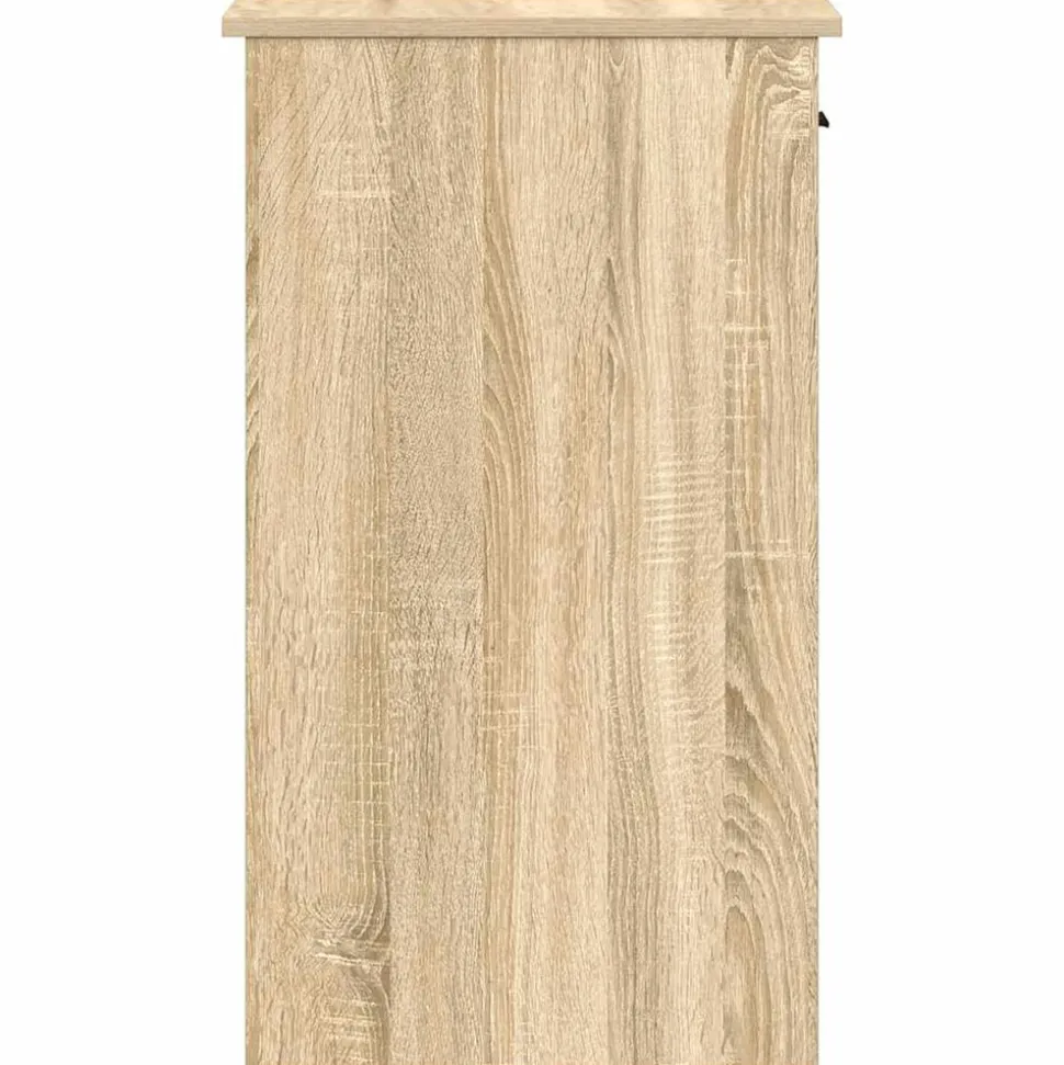VIDAXL - Support de tour d'ordinateur et tiroir chêne sonoma 35x45x77 cm