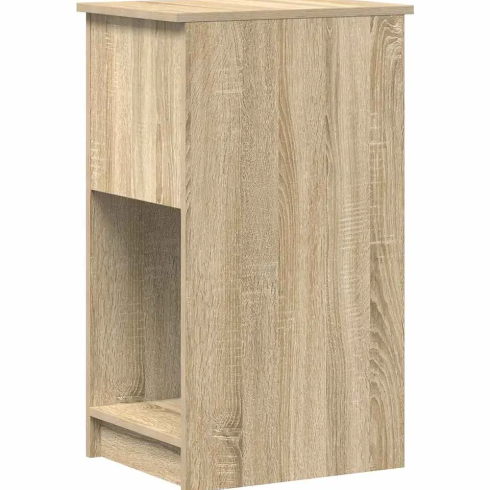 VIDAXL - Support de tour d'ordinateur et tiroir chêne sonoma 35x45x77 cm