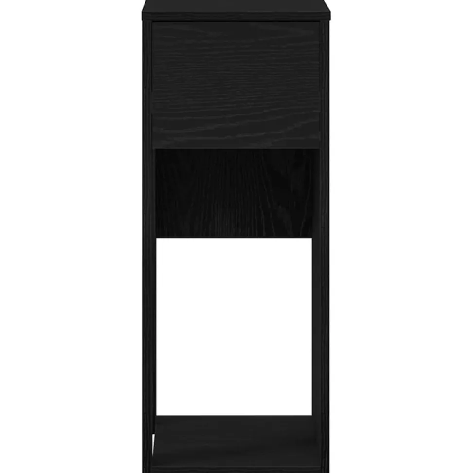 VIDAXL - Support de tour d'ordinateur avec tiroir noir 30x44x74 cm