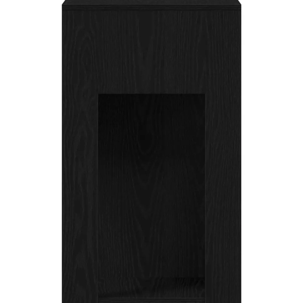 VIDAXL - Support de tour d'ordinateur avec tiroir noir 30x44x74 cm