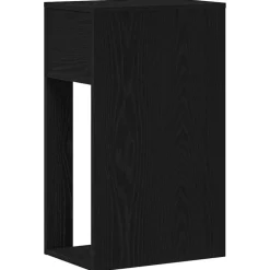 VIDAXL - Support de tour d'ordinateur avec tiroir noir 30x44x74 cm