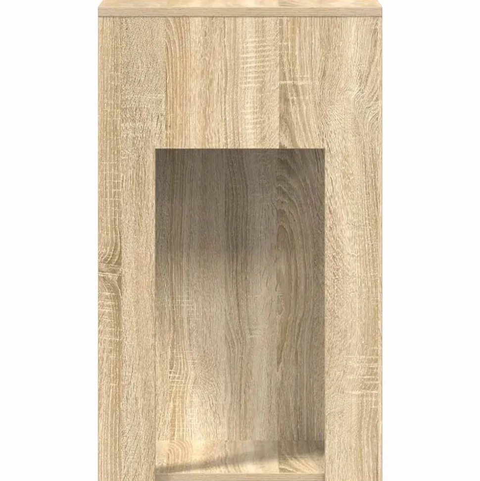 VIDAXL - Support de tour d'ordinateur et tiroir chêne sonoma 30x44x74 cm