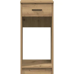 VIDAXL - Support de tour d'ordinateur tiroir chêne artisanal 35x45x77 cm