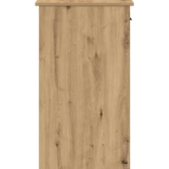 VIDAXL - Support de tour d'ordinateur tiroir chêne artisanal 35x45x77 cm