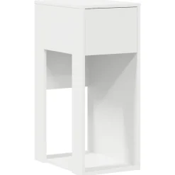 VIDAXL - Support de tour d'ordinateur avec tiroir blanc 30x44x74 cm