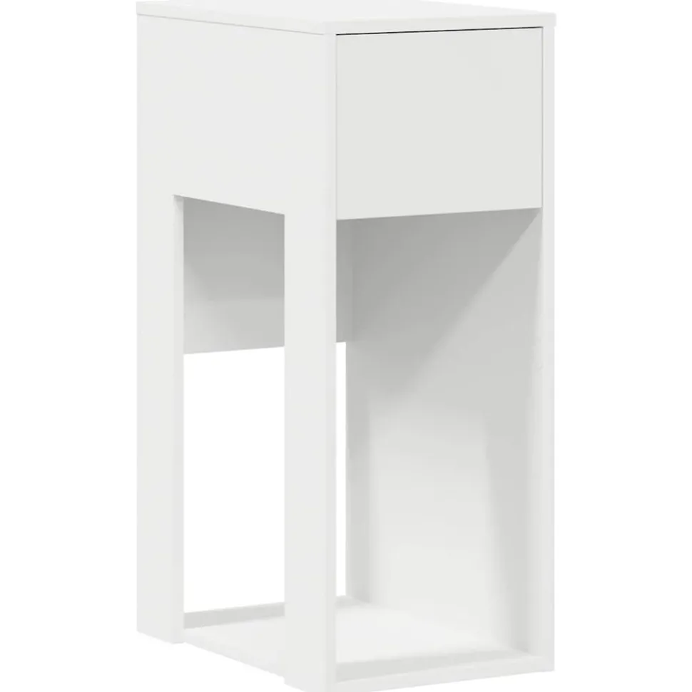 VIDAXL - Support de tour d'ordinateur avec tiroir blanc 30x44x74 cm