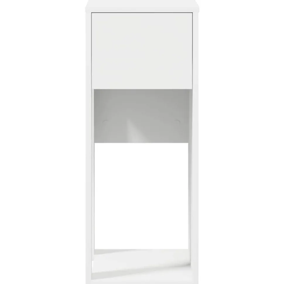 VIDAXL - Support de tour d'ordinateur avec tiroir blanc 30x44x74 cm