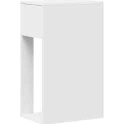 VIDAXL - Support de tour d'ordinateur avec tiroir blanc 30x44x74 cm