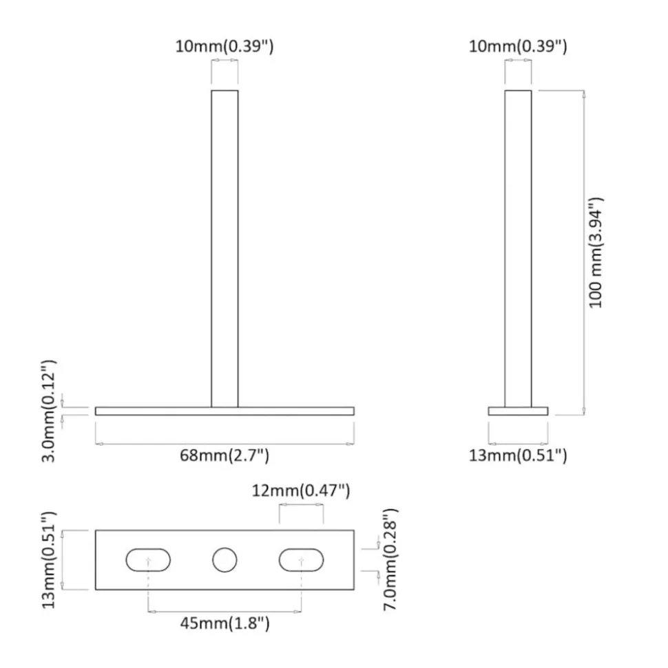 VIDAXL - Supports d'étagères flottantes 12pcs invisible acier au carbone