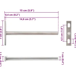 VIDAXL - Supports d'étagères flottantes 12pcs invisible acier au carbone