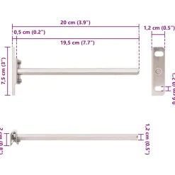 VIDAXL - Supports d'étagères flottantes 12pcs invisible acier au carbone
