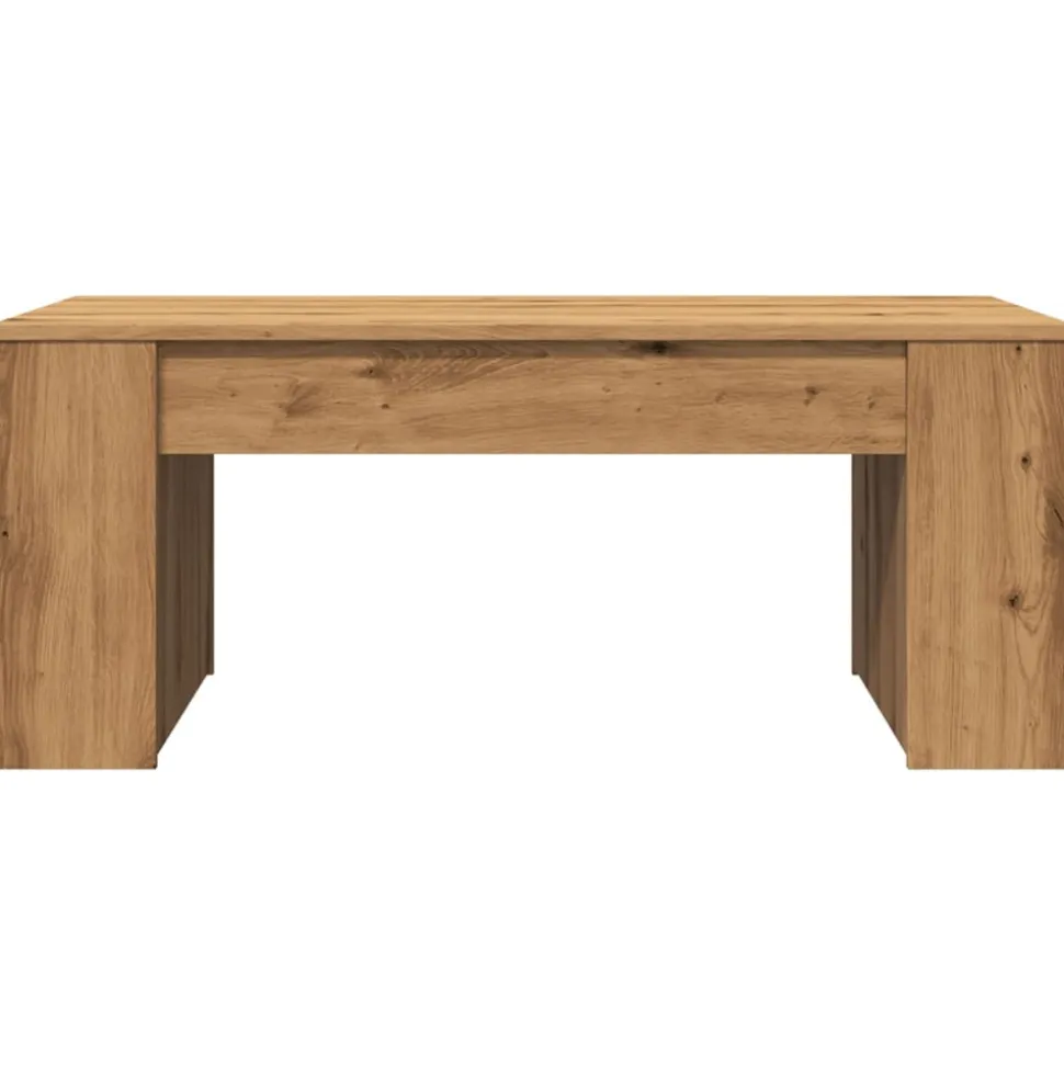 VIDAXL - Table basse chêne artisanal 102x55x42 cm bois d'ingénierie