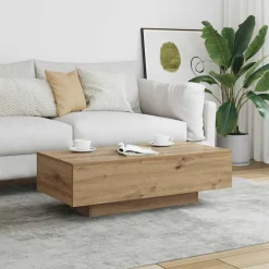 VIDAXL - Table basse chêne artisanal 100x49,5x31 cm bois d'ingénierie