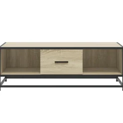 VIDAXL - Table basse chêne sonoma 100x57x35cm bois d'ingénierie et métal