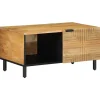 VIDAXL - Table basse marron 80x50x40 cm bois de manguier massif