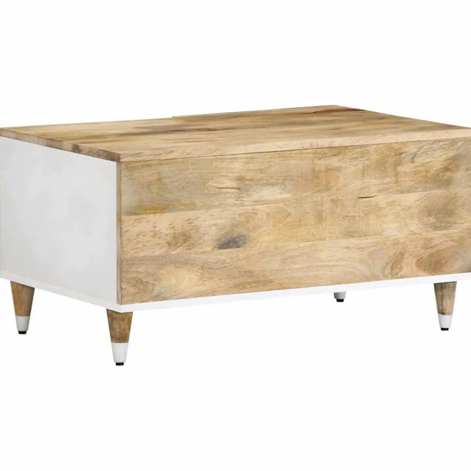 VIDAXL - Table basse 80x50x40 cm bois de manguier massif