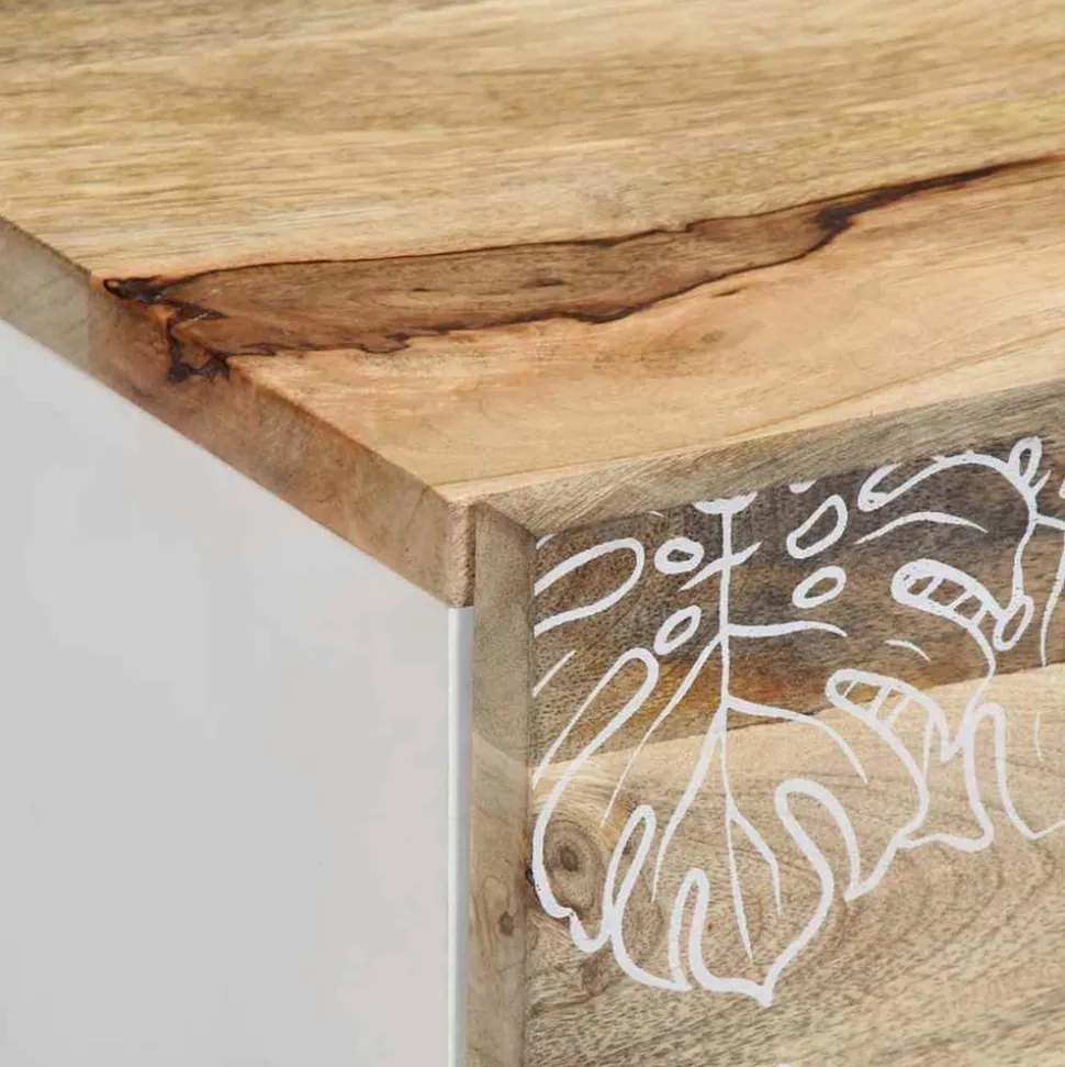 VIDAXL - Table basse 80x50x40 cm bois de manguier massif