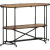 VIDAXL - Table console 110x42x76 cm bois massif d'acacia