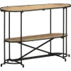 VIDAXL - Table console 110x42x76 cm bois massif de manguier brut