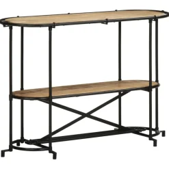 VIDAXL - Table console 110x42x76 cm bois massif de manguier brut