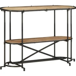 VIDAXL - Table console 110x42x76 cm bois massif de manguier brut