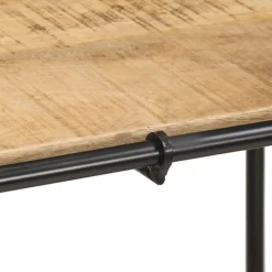VIDAXL - Table console 110x42x76 cm bois massif de manguier brut