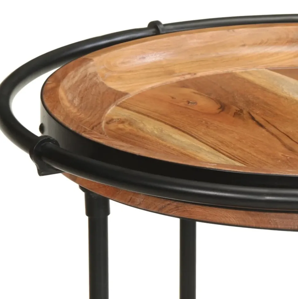 VIDAXL - Table d'appoint ø55x83 cm bois massif d'acacia