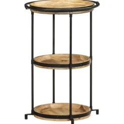 VIDAXL - Table d'appoint ø55x83 cm bois de manguier massif