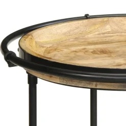 VIDAXL - Table d'appoint ø55x83 cm bois de manguier massif