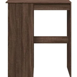 VIDAXL - Table de bar avec étagères chêne marron bois d'ingénierie