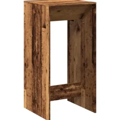 VIDAXL - Table de bar vieux bois 51x50x103,5 cm bois d'ingénierie