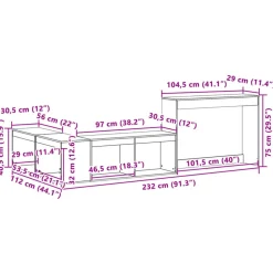 VIDAXL - Table de chevet avec bureau cire marron bois de pin massif