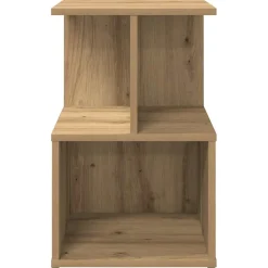 VIDAXL - Table de chevet chêne artisanal 35x35x55 cm bois d'ingénierie