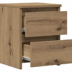 VIDAXL - Table de chevet chêne artisanal 30x30x40 cm bois d'ingénierie