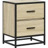 VIDAXL - Table de chevet chêne sonoma 40x31x50 cm bois d’ingénierie